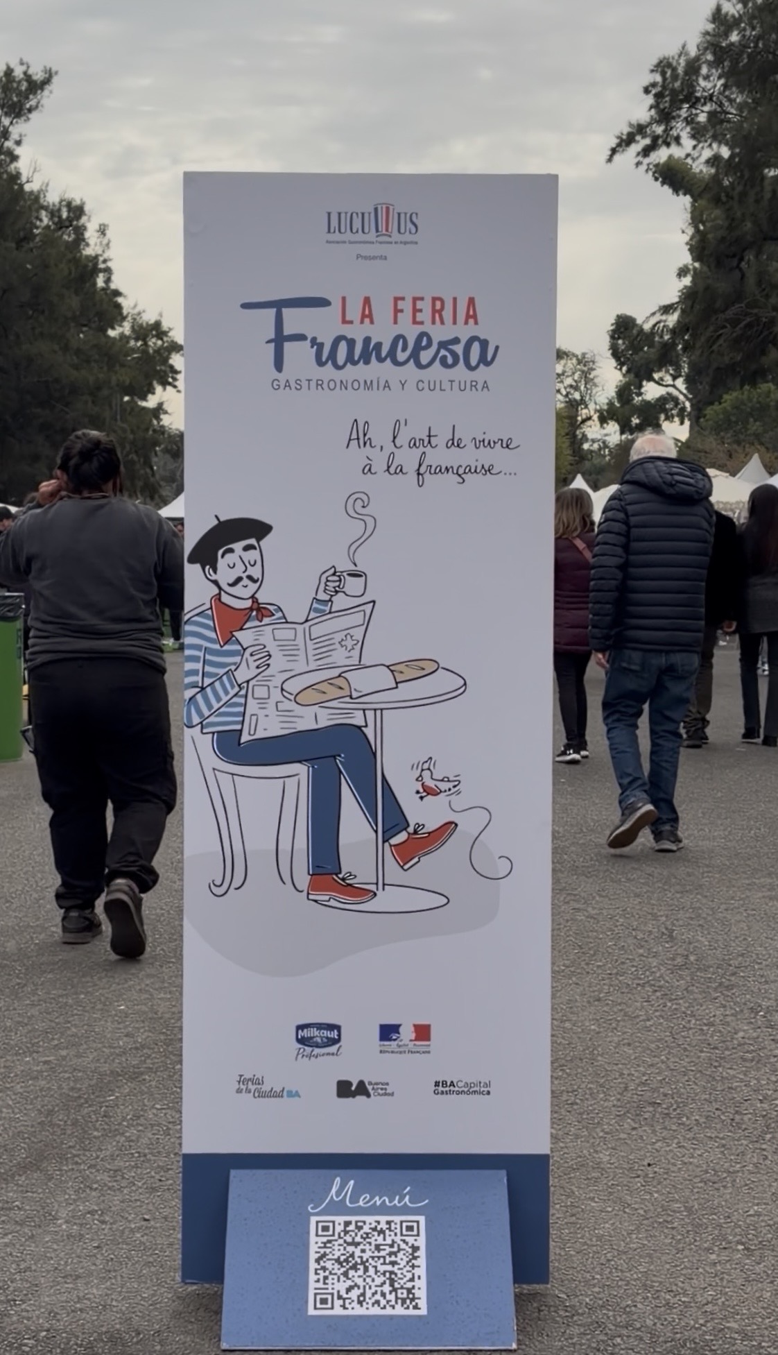 Entrada a la Feria Francesa en el Rosedal de Palermo